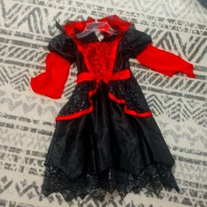 Red and black costume